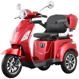 E-Seniorenmobil Aktiv Mobil E-Trike Pro rot - 25 km/h - mit Hardkoffer