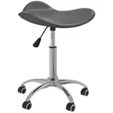 vidaXL Friseur Rollhocker Grau Kunstleder - Vidaxl