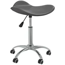 vidaXL Friseur Rollhocker Grau Kunstleder - Vidaxl