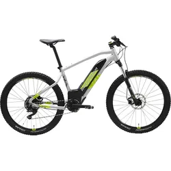 E-Mountainbike Hardtail 27,5 Zoll E-ST 520 grau/gelb, gelb|grau|grün, XL