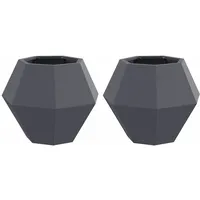 VidaXL Pflanzkübel 50 x 50 x 40 cm Stahl