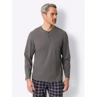 Sieh an! Schlafanzug Schlafanzug-Shirt . grau 52/54