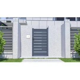 Habitat et Jardin Gartentor 100 x 176 cm Grau/Metall