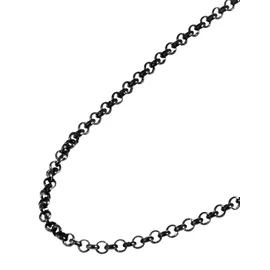 Adelia's Erbskette Unisex Edelstahl schwarz 90 cm