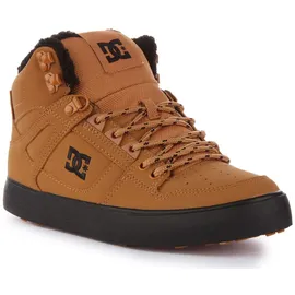 DC Shoes Pure High-top WC Winter Sneaker, Wheat Black, 42.5 EU