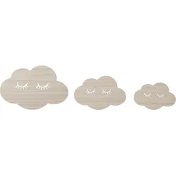 Bloomingville Mini Wanddekorationen Wolken 3 St.