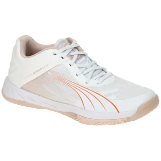 Puma Accelerate Turbo Hallenschuhe Damen 01 white/glowing red/rose quartz/alpine snow 38