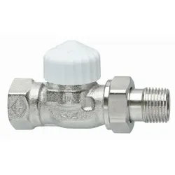 Heimeier Thermostat Ventilunterteil, Durchgang, umgekehrte Flussrichtung, Voreinstellung 3/8"