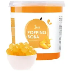 JENI Popping Boba Mango Flavor 3.4kg (Commercial packaging) Popping Boba Mango Flavor 3.4 kg (Commercial packaging)