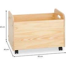 Idimex Spielzeugkiste Benjamin 60 x 43 x 40 cm 1-tlg. beige