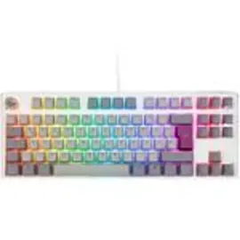Ducky One 3 TKL Gaming Tastatur, RGB LED - MX-Brown (DE, Kabelgebunden), Tastatur, Grau