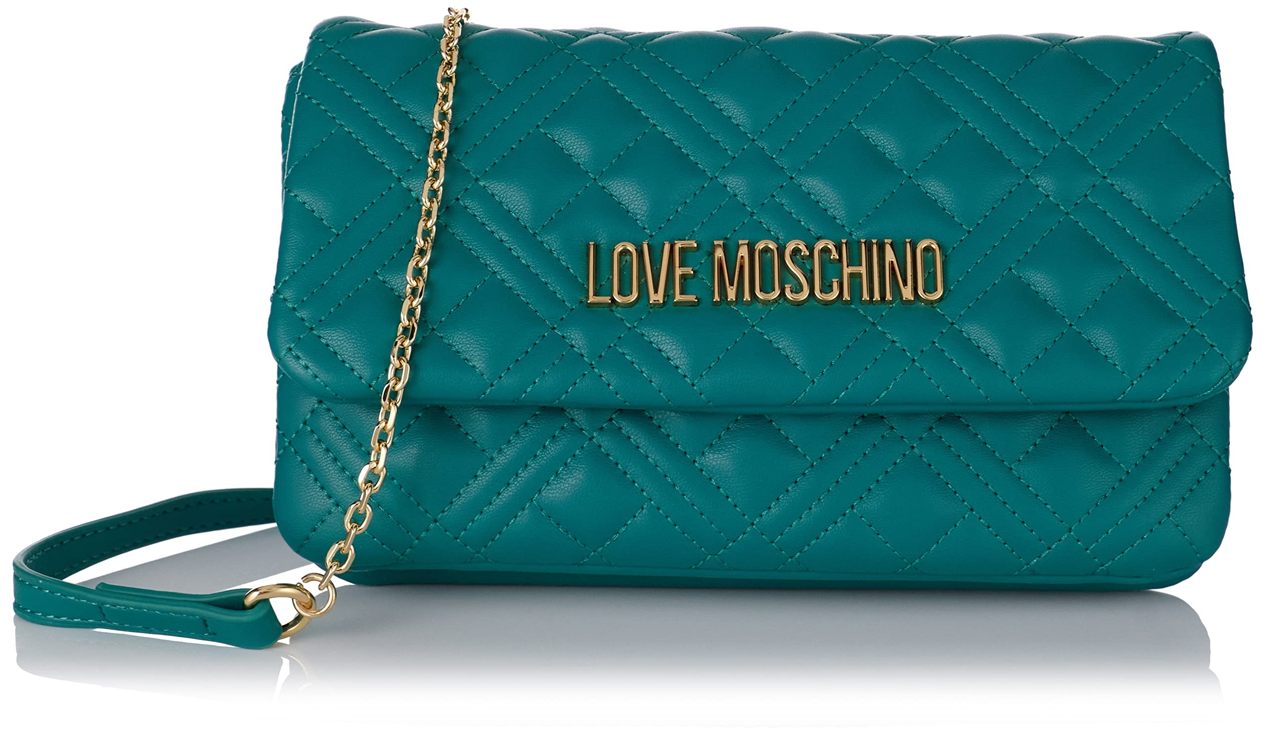 Love Moschino Damen Jc4097pp0flt0850 Umhängetasche, grün, Einheitsgröße