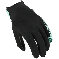 Macna Obtain Leather Damen Motorrad Handschuhe, schwarz-grün, Größe 2XL