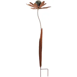locker Deko-Windrad »Rusty Flower«, in Rostoptik Materialmix 118 cm hoch locker bunt