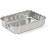 STEEL PAN Bratform Backblech Edelstahl/inad.Hohe cm.35