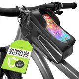 VELMIA Fahrrad Rahmentasche Wasserdicht - Fahrrad Handyhalterung ideal zur Navigation - Fahrradtasche Rahmen, Fahrrad Handytasche, Fahrradzubehör