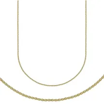 FIRETTI Goldkette Rundankerkette Gelbgold 333