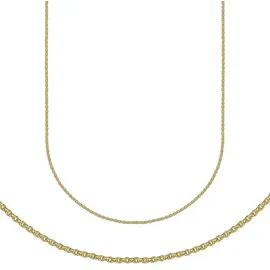 FIRETTI Goldkette Rundankerkette Gelbgold 333
