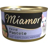 Miamor Pastete Geflügelherzen 24 x 85 g