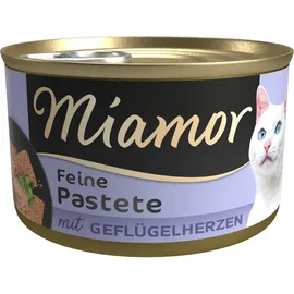Miamor Pastete Geflügelherzen 24 x 85 g