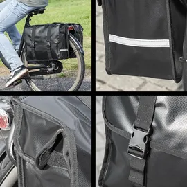 PRO PLUS Fahrradtasche doppelt 40L schwarz