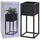 H & S Collection H&S Collection Blumentopf mit Ständer Metall Schwarz 50 cm
