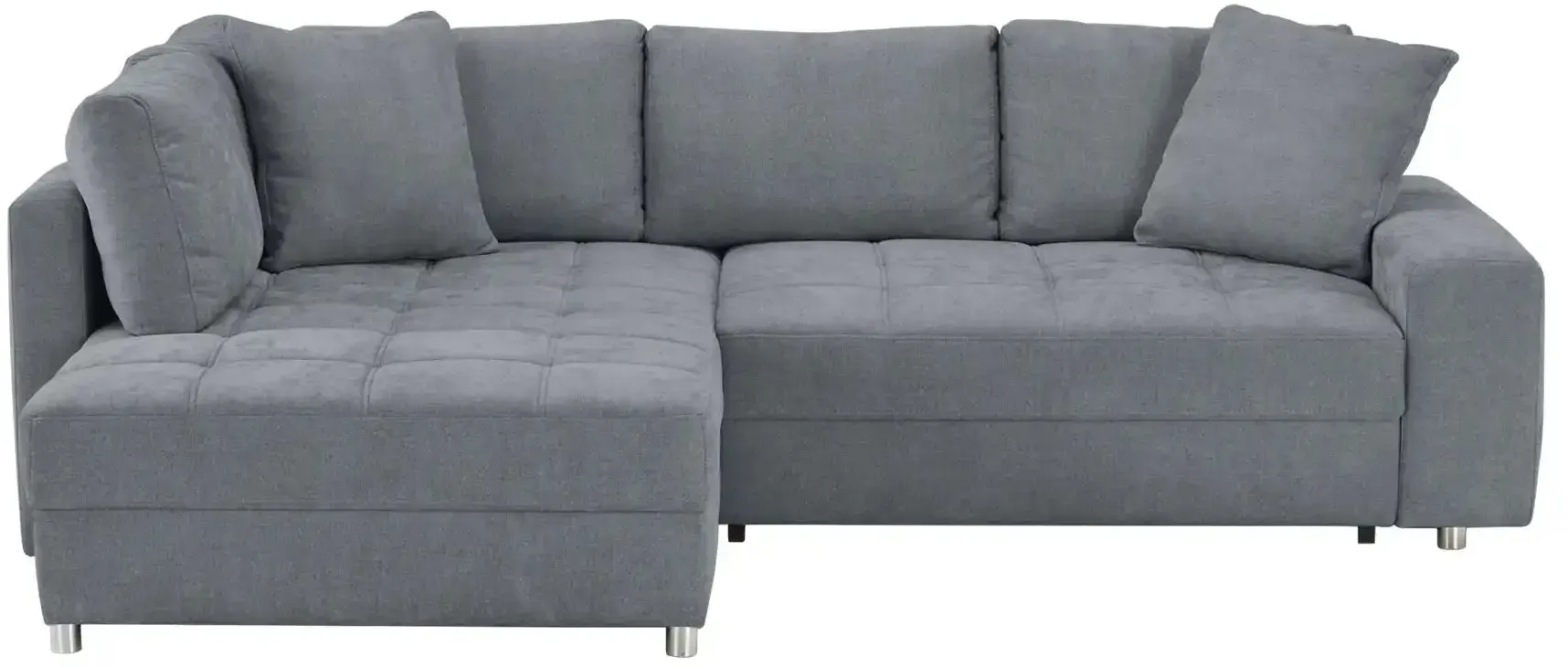 bobb Polsterecke  Arissa de Luxe ¦ grau ¦ Maße (cm): B: 268 H: 91 T: 215.0