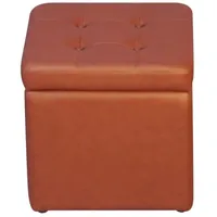 moebel-direkt-online Sitzhocker mit Stauraum 41 x 40 x 41 cm Braun
