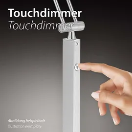 just light. LED-Stehlampe Hans Alu, Eisen, Stahl & Metall