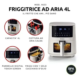 Ariete Airy Fryer 4 L Heißluftfritteuse weiß