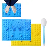 Fußreflexzonenmatte – Faltbare Massagematte mit Druckpunkt | Tragbares Fußmassagekissen mit Magneten | Praktisches Reflexologie-Werkzeug zur Schmerzlinderung und Entspannung