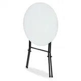 CASARIA Stehtisch 2er-Set weiß Kunststoff Ø72cm klappbar