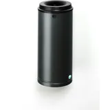 Proregal Robuster Papierkorb mit Wandhalterung 24 Liter, HxBxT 58 x 25 x 25 cm Verzinkter Stahl Grau