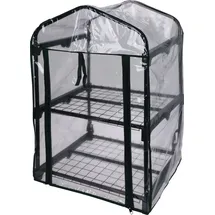 Trendkontor Frühbeet Alu Schwarz Blankglas 50 mm 0,225 m2