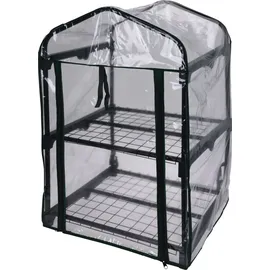 Trendkontor Frühbeet Alu Schwarz Blankglas 50 mm 0,225 m2