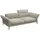 flexlux 2,5-Sitzer Salino, Funktionssofa, Relaxsofa, Sofa mit Arm- und Kopfteil-Verstellungen, Kaltschaum & Stahl-Wellen grau