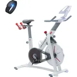 JASPORT Smart Indoor Speedbike S3 leise Heimtrainer, Magnetbremssystem, App mit Trainingskursen, Kinomap & Zwift kompatibel inkl. Pulsgurt