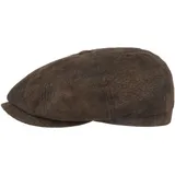 Stetson Hatteras Schirmmütze Vintageleder Herren Sommer Winter Dunkelbraun S (54-55 cm) - S