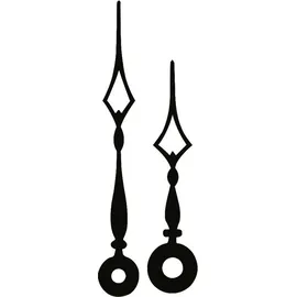 Selva Zeigerpaar Euronorm Kathedral schwarz Minutenzeiger-L:71mm