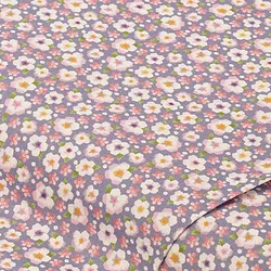 Baumwollstoff Blüten "Sina", lila-color
