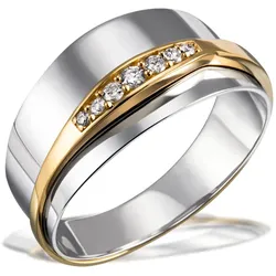 Goldring GOLDMAID Gr. 16,5, gold (bicolour), Fingerringe, Damen, 16.5, Gold-Silber 925 (Sterlingsilber), Gold, Silber 925 (Sterlingsilber)