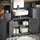 SoBuy Waschbeckenunterschrank 60 x 60 x 30 cm Grau