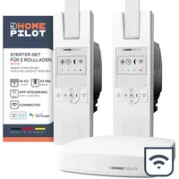 HOMEPILOT Starter Set Smarte Beschattung • 2 Gurtwickler RolloTron Classic smart