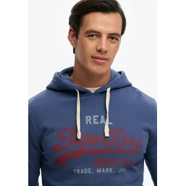 Superdry Hoodie mit klassischem Vintage-Logo Print Blau XL