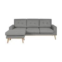 Ecksofa beidseitig stellbar Cristy , grau , Maße (cm): B: 211 H: 88 T: 139