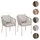 Mendler HWC-N41 Gartenstuhl 55 x 75 x 55 cm grau 2 St.