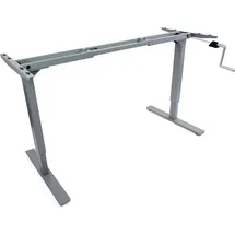 Ergotopia Höhenverstellbarer Schreibtisch Desktopia Budget Grau