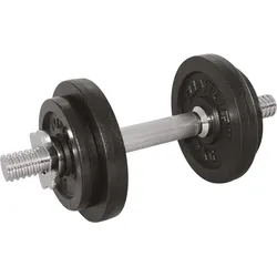 Hantel Gusseisen 10kg - Hantelset mit Schraubverschluss - Kurzhantelset SCHWARZ|SCHWARZ 10kg