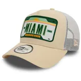 New Era A-Frame Mesh Trucker Cap - Miami State Plate - Einheitsgröße