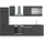 Vicco Küchenzeile Fame-Line 300 cm Anthrazit/Weiß